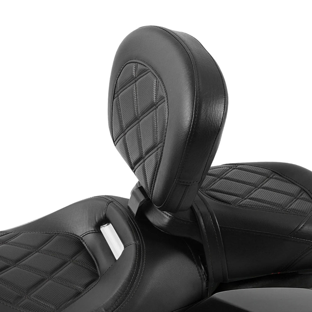 Black Driver Rider Backrest for Harley Touring Street Electra Glide (09-23)