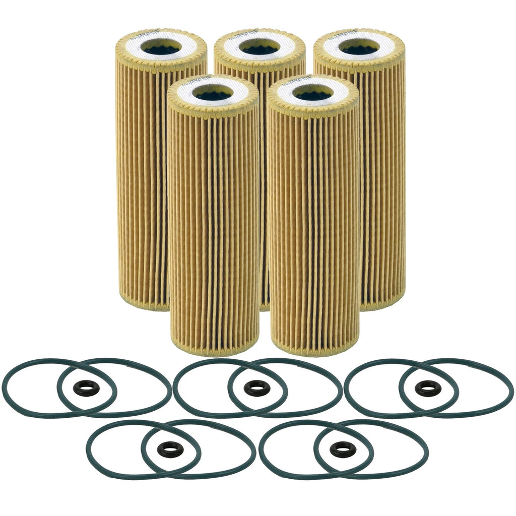 Set of 5 Engine Oil Filters for Ford Lincoln V6 Turbo
