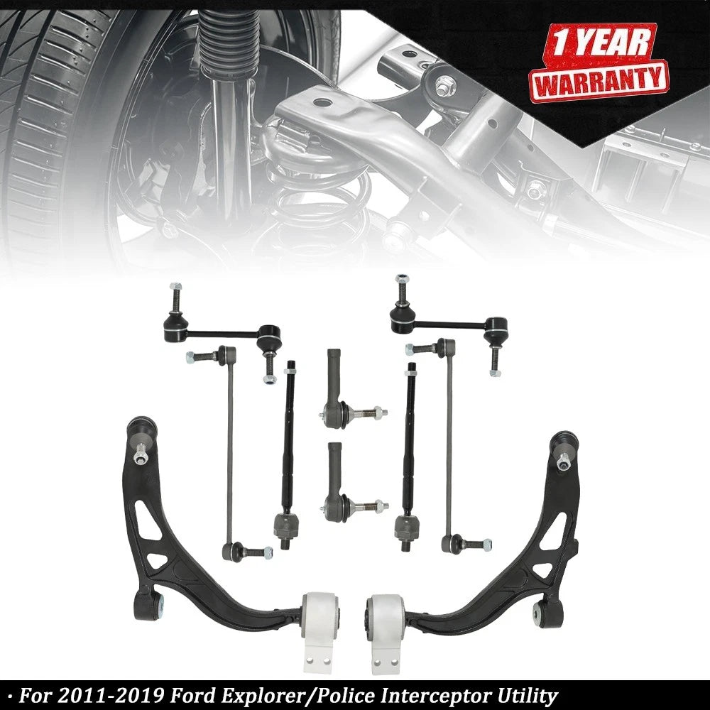 10pcs Control Arm Kit for Ford Explorer 2011–2019