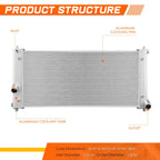 2-Row Aluminum Core Radiator for Toyota Celica (2000–2005)