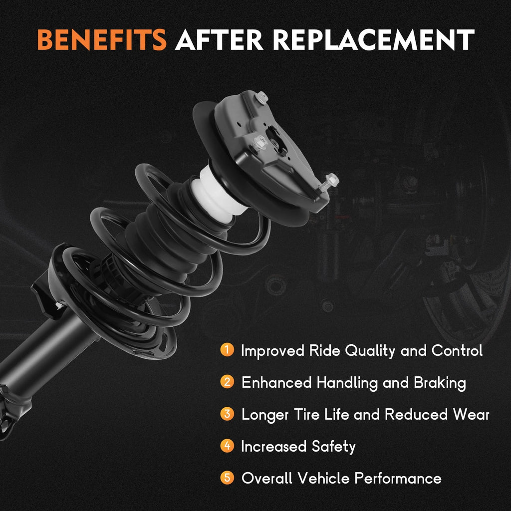 Front Pair Struts & Shocks for Mercedes-Benz C350 (2008-2014)