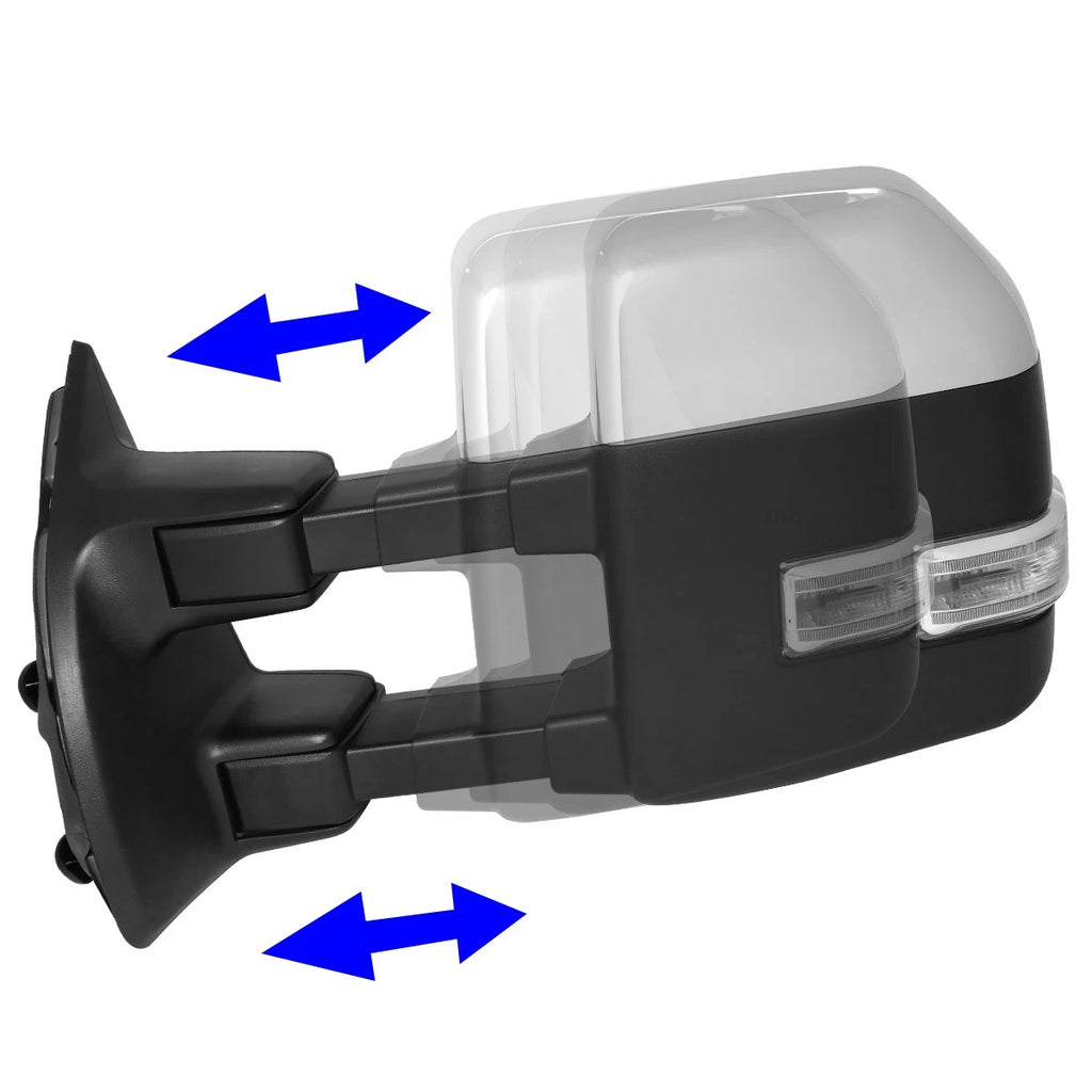 Powered Heated LED Turn Signal Towing Mirror for Ford Super Duty (1999–2007)