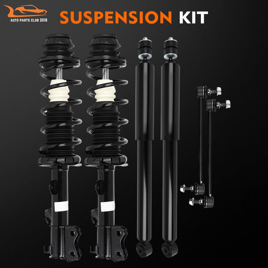 Suspension Kit (Front Spring Struts & Rear Shock Absorbers) for Nissan Versa Note (2014–2019)