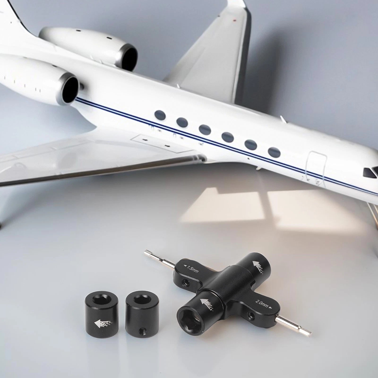 Prop Tool with Ratchet for M5 Wrench (1.5mm, 2mm) for RC Repairs
