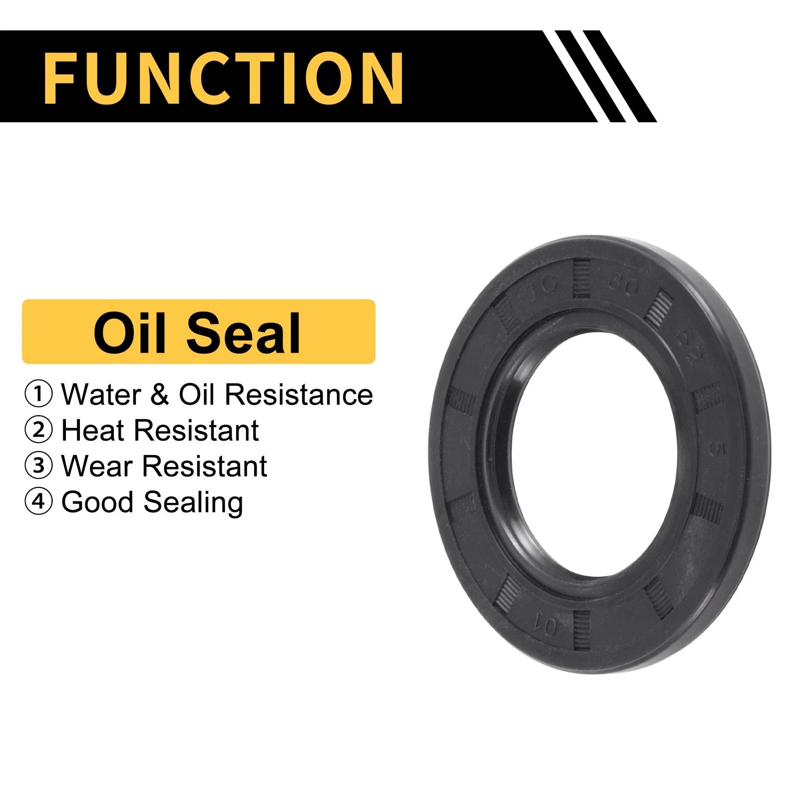 Set of 5 Oil Seal Rotary Shaft Seal NBR Rubber 30x52x5mm