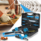 46-Piece Household Toolbox Set with Screwdrivers, Hammers, Pliers, Hex Keys