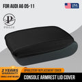 Leather Synthetic Center Console Armrest Cover for Audi A6 (2005–2011)