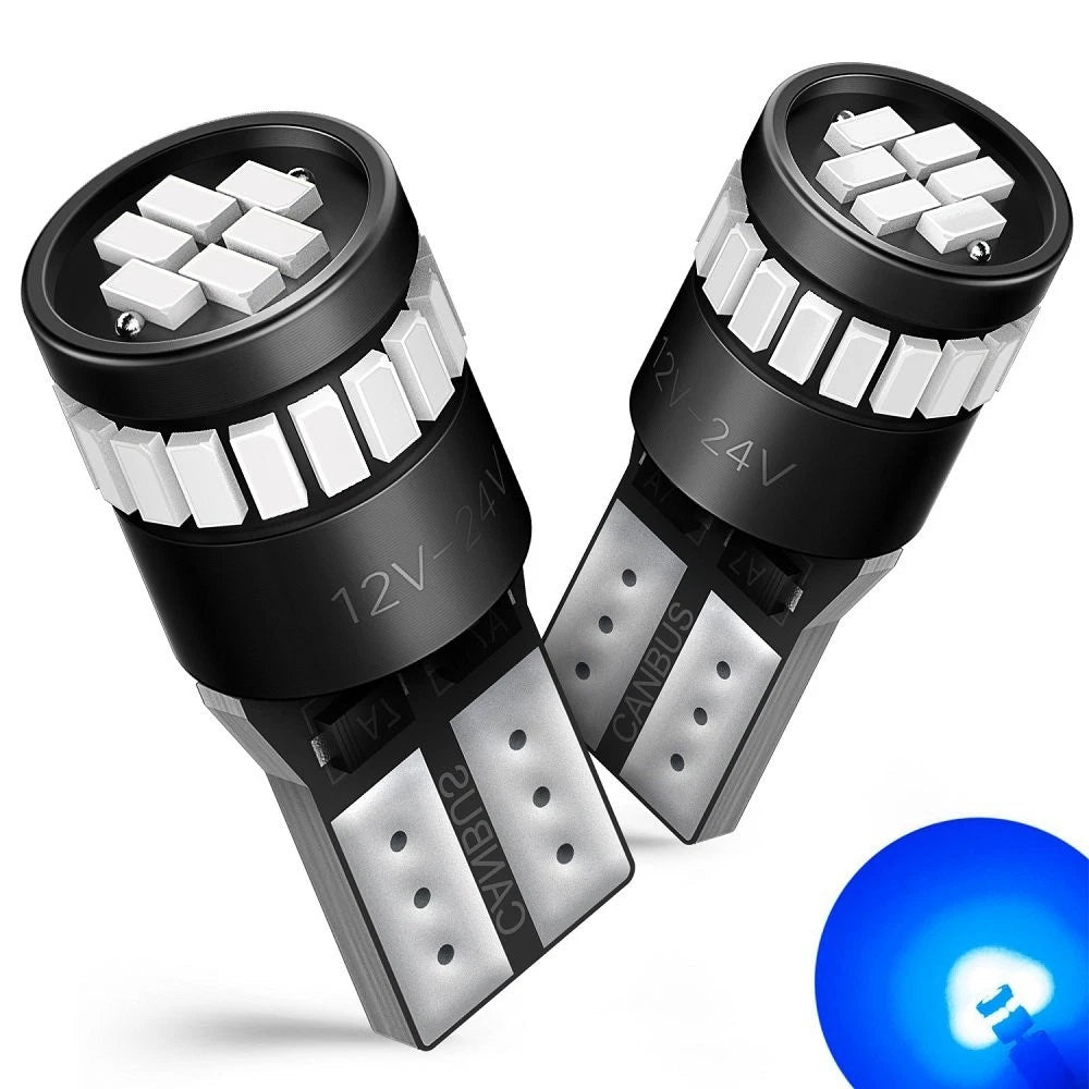 Set of 2 AUXITO T10 168 LED License Plate Light Bulbs 2825 194 W5W