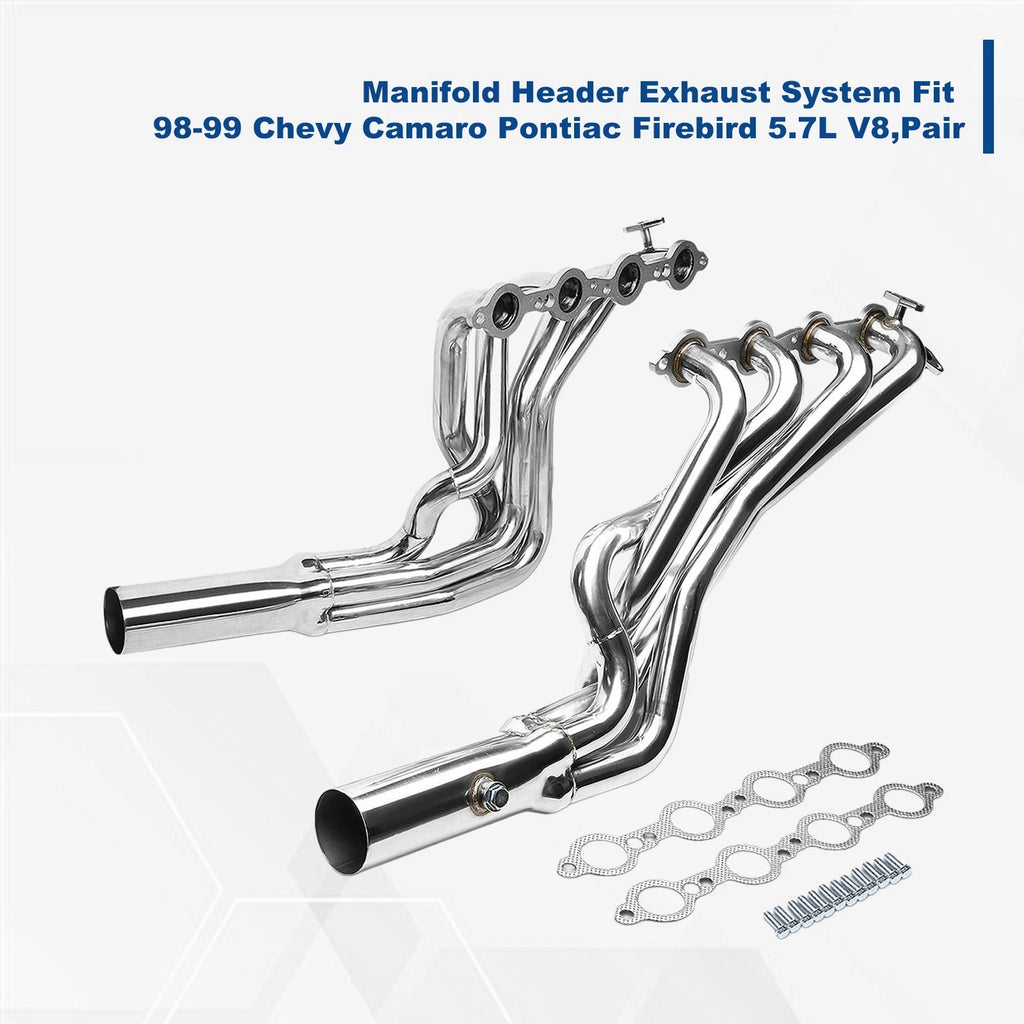 Exhaust Manifold Header System for Chevy Camaro Pontiac Firebird (1998–1999)