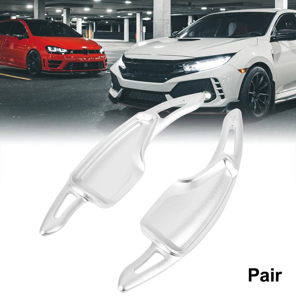 Pair Shift Paddle Shifter for Chevrolet Camaro (2016–2019) - Silver Tone