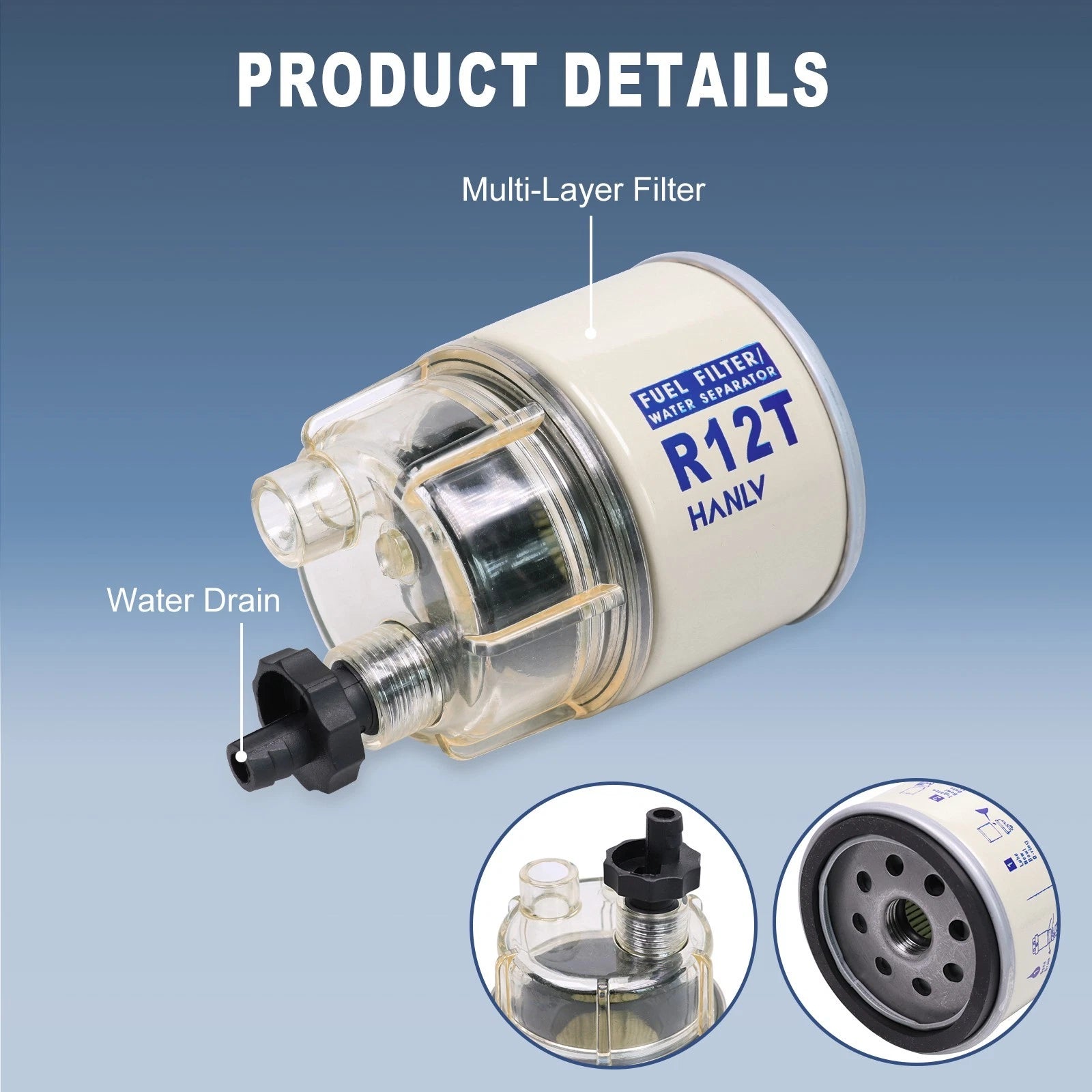Fuel Filter Water Separator for R12T