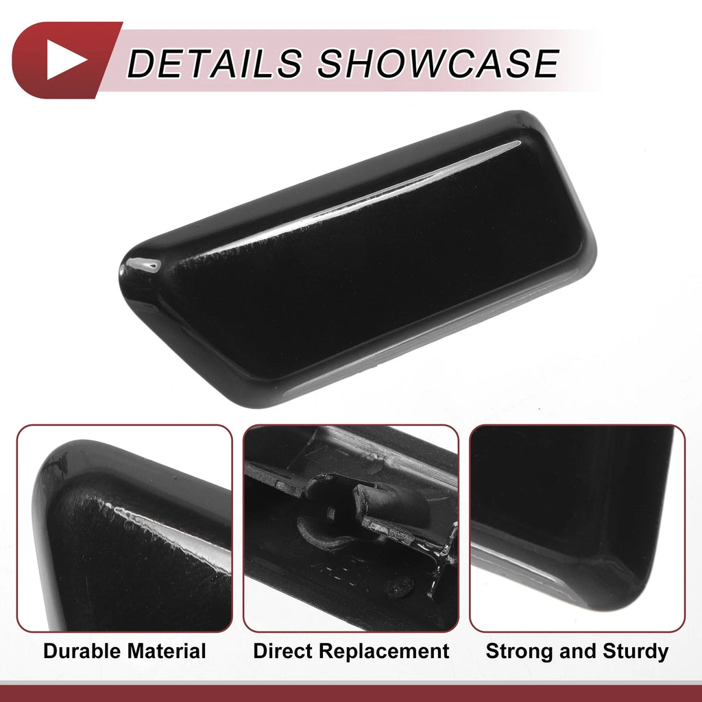 Front Left Washer Nozzle Cover Cap for Mitsubishi Outlander (2006–2018) Black