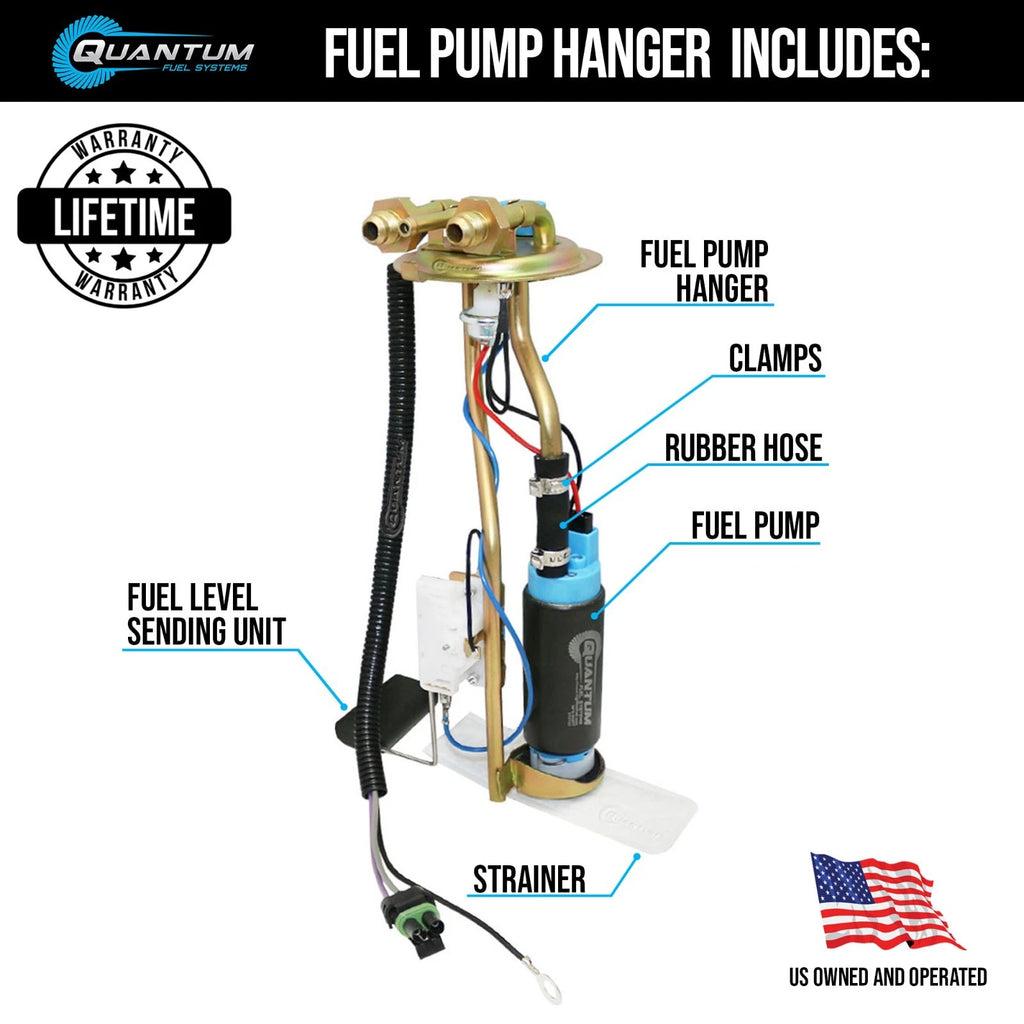 340LPH AN fitting hanger + send unit for Chevy GMC Squarebody (1973–1991)