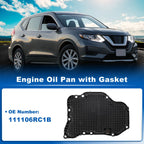 Engine Oil Pan with Gasket for Nissan Rogue (2021–2024) No.111106RC1B