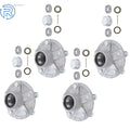 Set of 4 Galvanized 5-Bolt Trailer Hubs for 5 on 4-1/2" Lug Pattern
