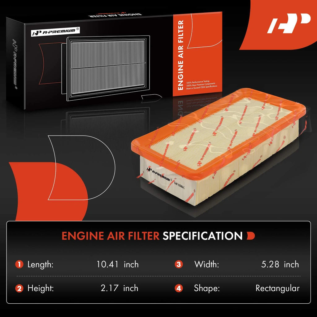 2X Engine Air Filter for Hyundai Accent Kia Rio (2006-2011)