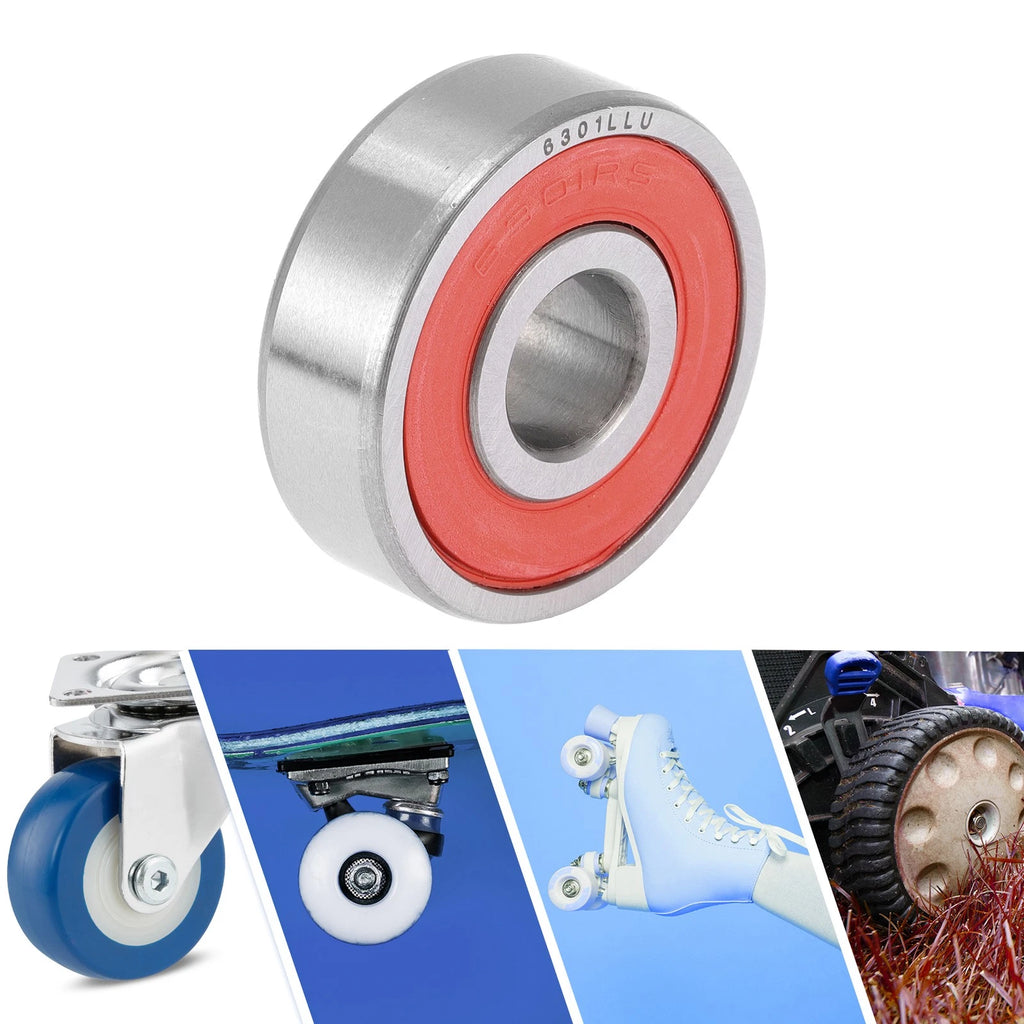 6301LLU Deep Groove Ball Bearing for Scooter Skateboard Wheel (12x37x12mm)