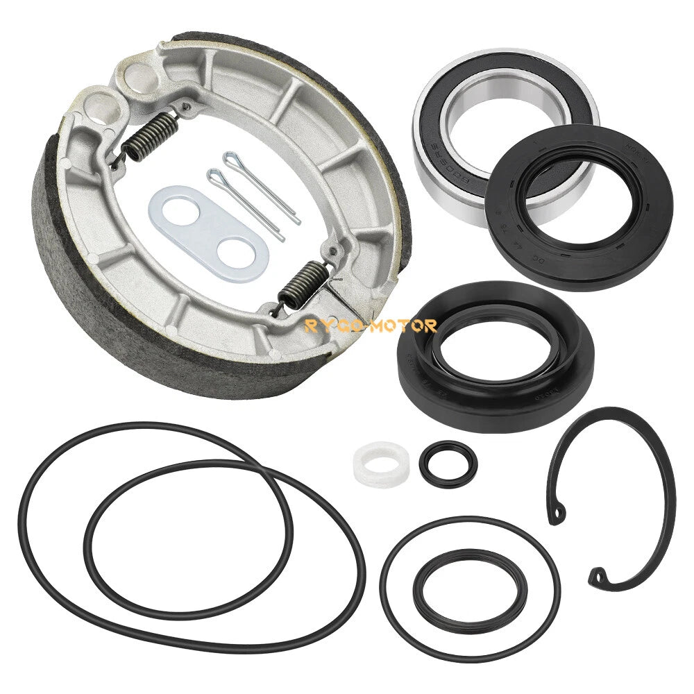 Rear Brake Drum Bearing Seals Shoes Pin Kits for Honda Rancher TRX420 (2007–2013)