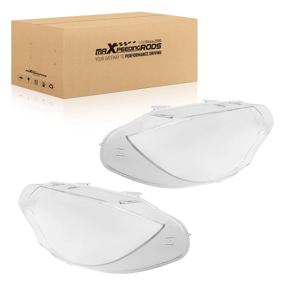 Headlight Lens Covers for BMW X6 (2008-2014) Pair Left+Right