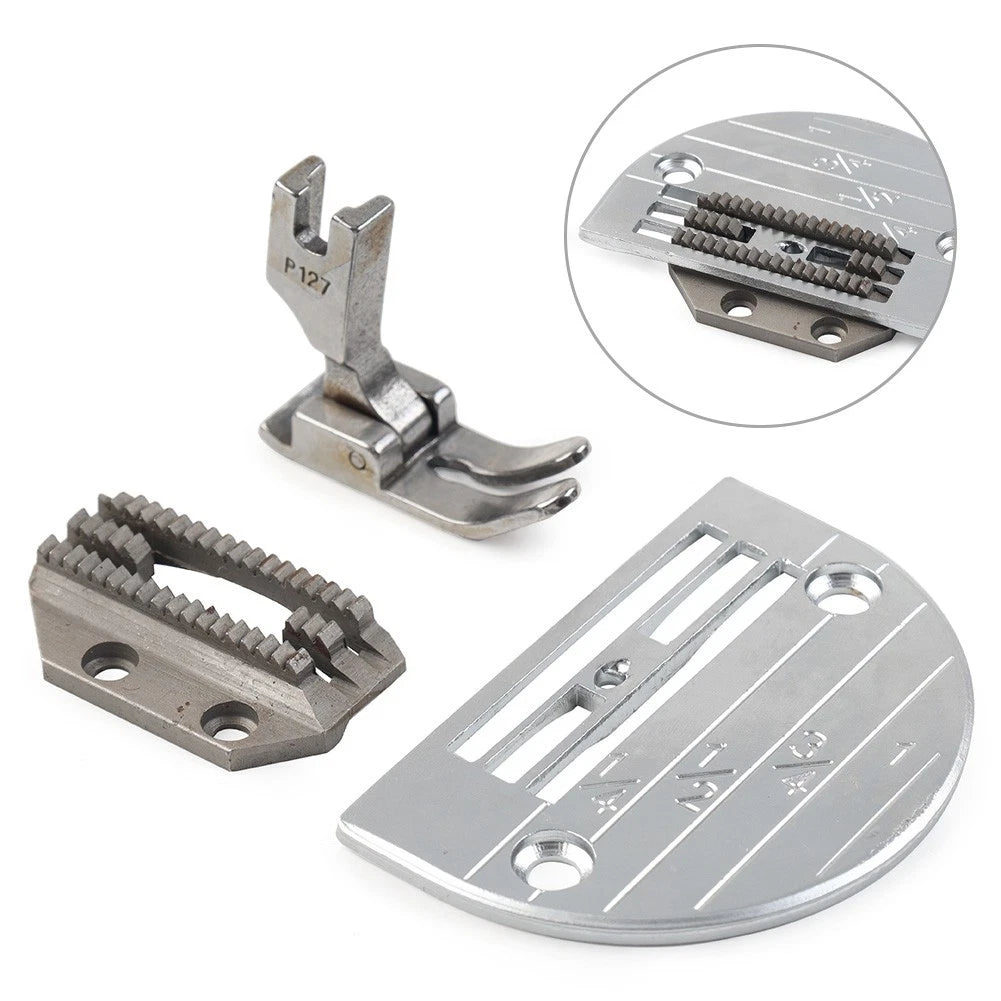 Heavy Duty Needle Plate, Feed Dog, Presser Foot for Juki, Consew, Singer