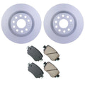 Hella Rear Rotors & Akebono EURO Ceramic Brake Pads Kit for Audi Q3 Quattro (2015–2020)