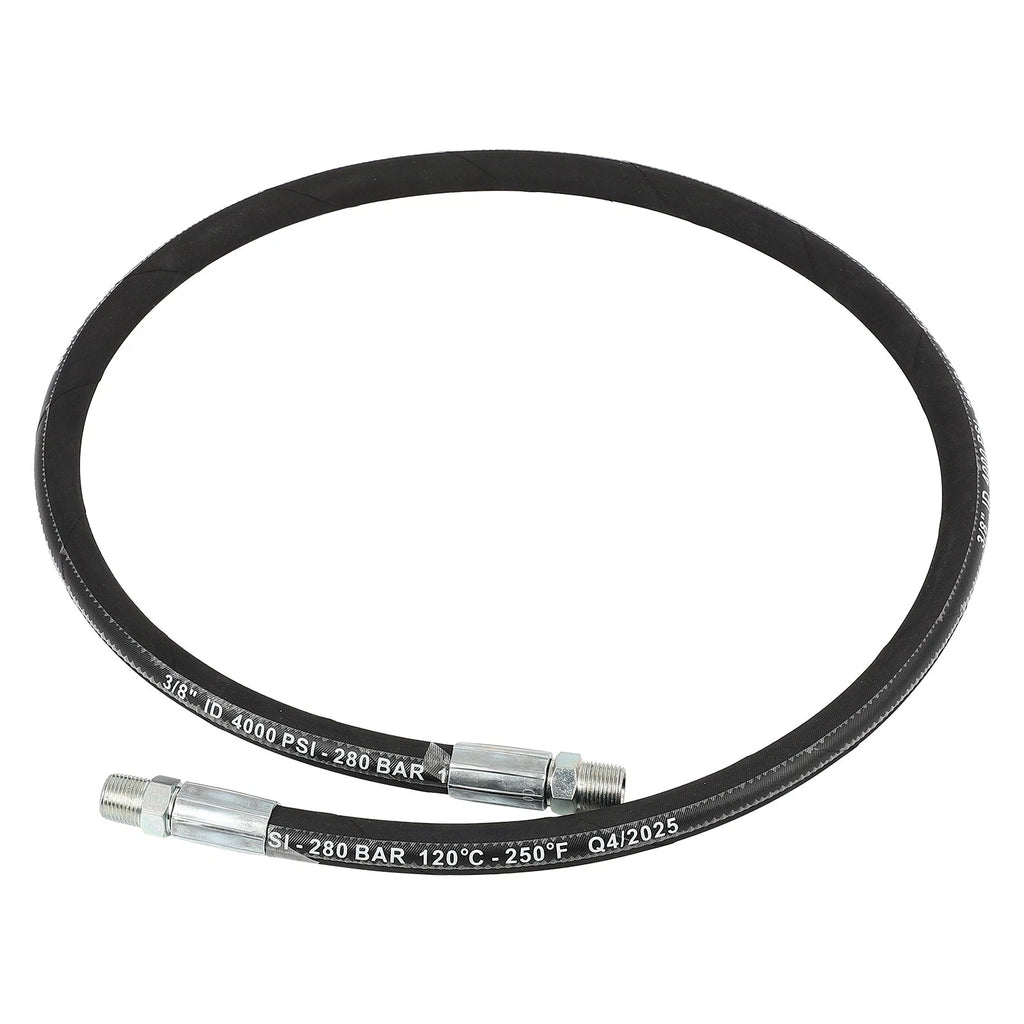4 FT Pressure Washer Whip Hose for (4000PSI, M22 Female)