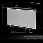 Aluminum Radiator for Honda Civic Hybrid (2003–2005) DPI 2572