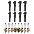 Set of 8 Ignition Coils & NGK V-Power Spark Plugs for Corvette Yukon F-150