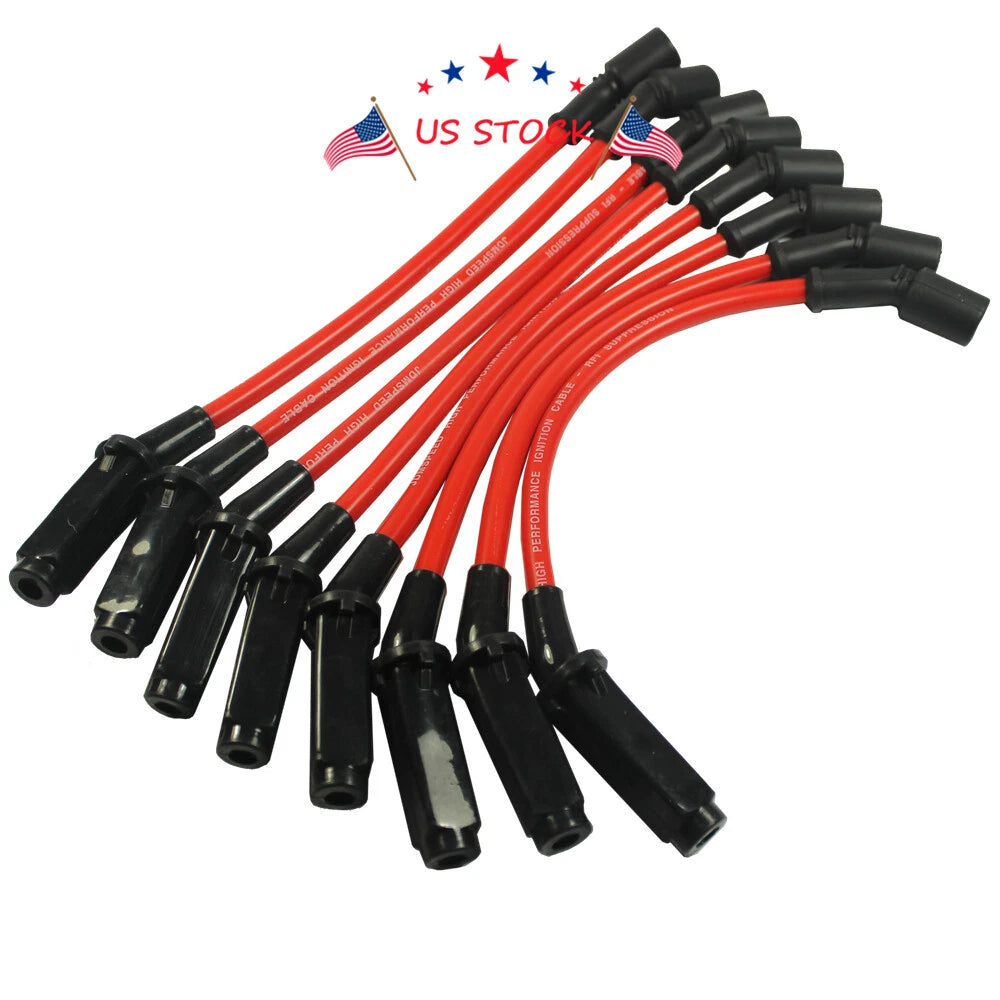 Set of 8 Spark Plug Wires for Chevy GMC LS1 Vortec (1999–2006)