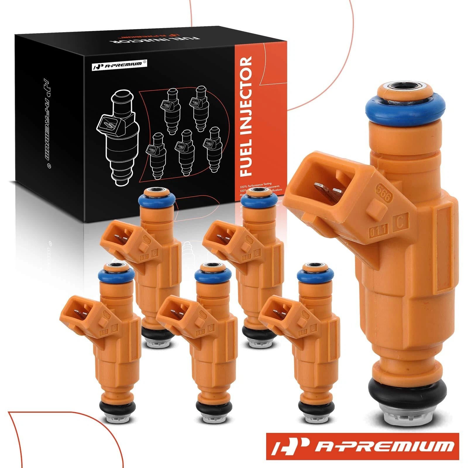 6x Fuel Injectors for Ford Explorer Mercury Mountaineer (1999–2001) V6 4.0L