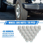 20 x Wheel Lug Nuts for Jeep Wrangler, Liberty, Dodge Challenger