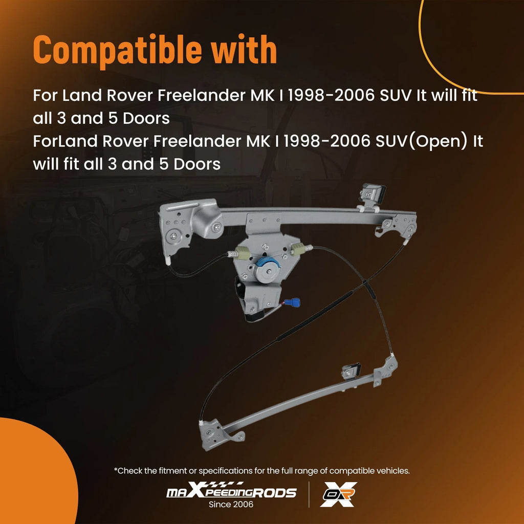 Power Window Regulator Front Right for Land Rover Freelander (1998–2006) RO1351100