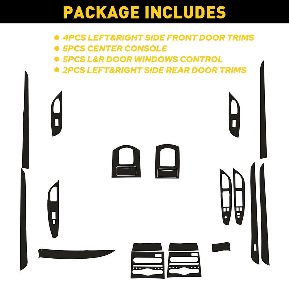 Carbon Fiber Style Interior Trim Kit for Infiniti G25 (2010–2016)
