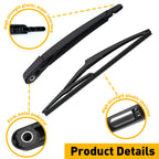 Rear Window Wiper Arm & Blade Kit for Nissan Rogue (2008–2013)