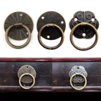 Set of 12 Antique Door Handle Rings for Jewelry Box Cabinet Drawer (20mm)