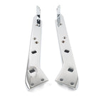 Set of 2 Saddlebag Rail Support Brackets Chrome for Harley Touring (1985–2008)