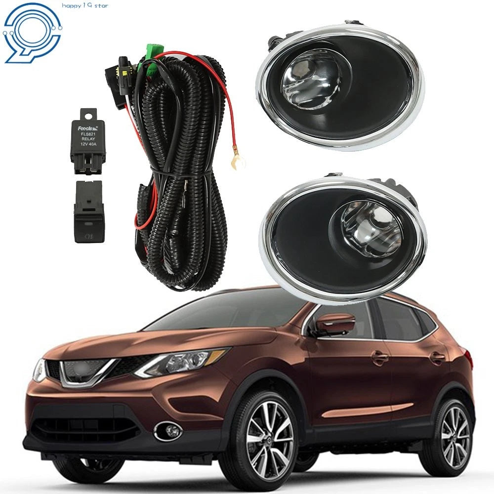 Set of 2 Front Bumper Fog Lights for Rogue Sport (2017-2018)