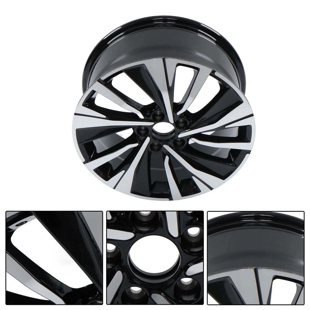 18x8" Black Aluminum Wheel Rim for Honda Accord (2016–2017)
