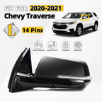 Side Mirror for Chevy Traverse (2020–2021) W/BLIS & HD Camera 14 Pins