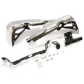 Chrome Rear Bumper for Dodge RAM 1500 (2009–2018) w/o Sensor Holes, Dual Exhaust