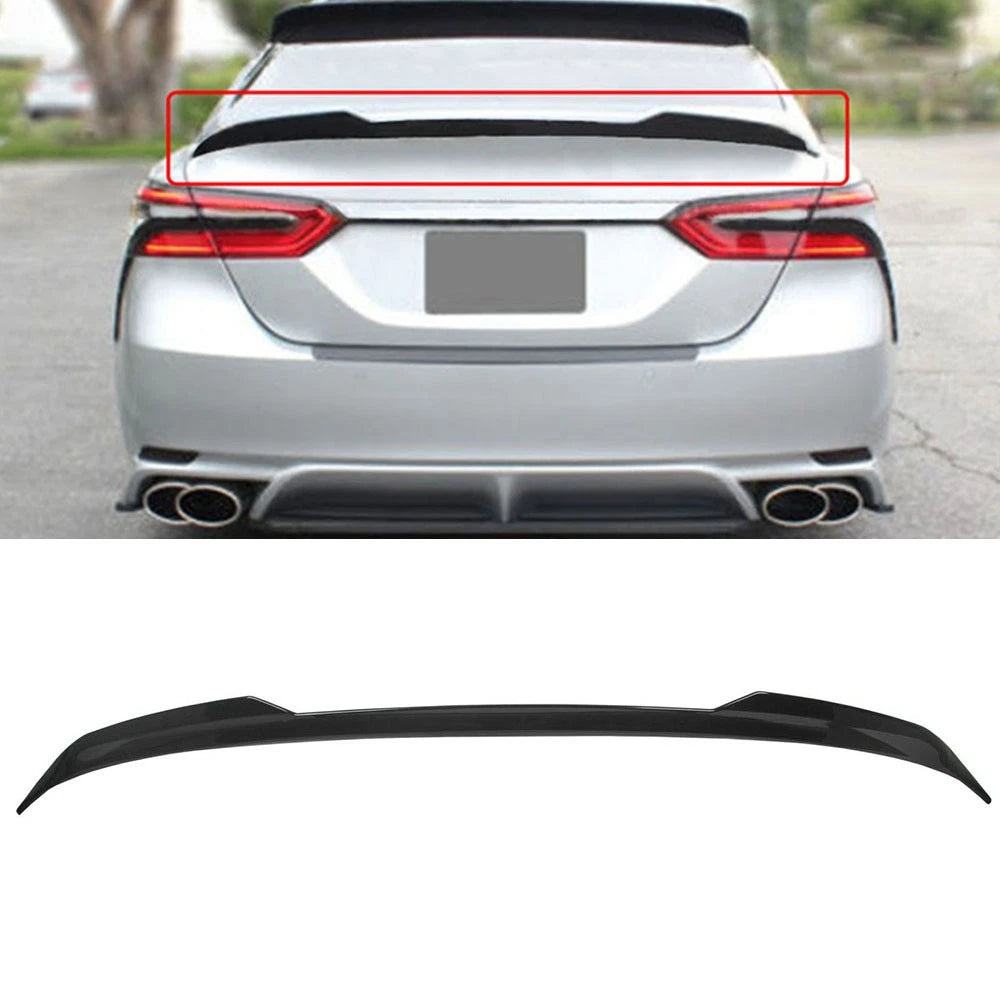 Trunk Spoiler for Toyota Camry SE XSE LE XLE (2018–2020) Glossy Black