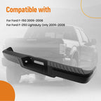 Rear Bumper Assembly for Ford F-150 (2006–2008) 7L3Z17B807B Steel Black