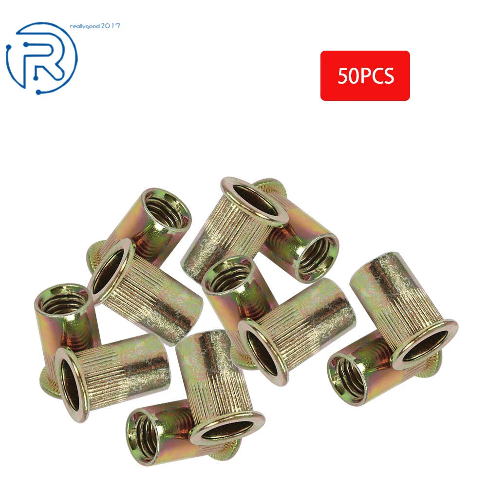 50 × Stainless Steel Rivet Nuts M10 for Metric Applications