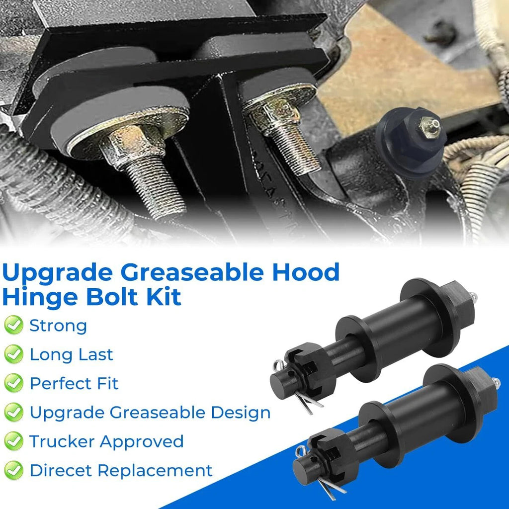 Hood Hinge Pivot Bolt Kit for Peterbilt 357, 377, 378, 379, 388, 389