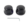 Front Axle Cap Nut Covers for Harley Touring Road King Electra Glide (2000–2007) Black