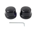 Front Axle Cap Nut Covers for Harley Touring Road King Electra Glide (2000–2007) Black