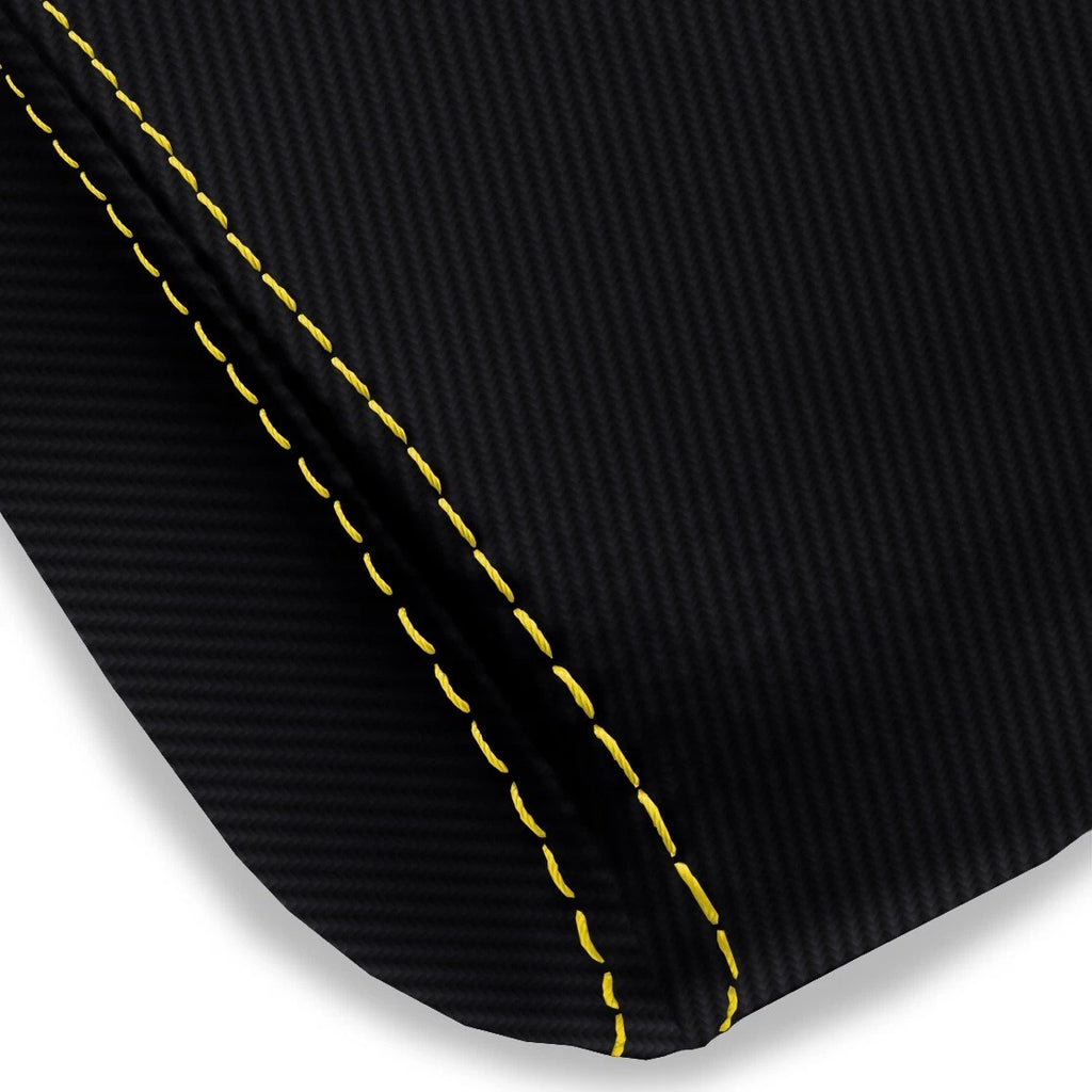 Console Armrest Sliding Carbon for Hyundai Elantra (2017–2020) Yellow Stitch