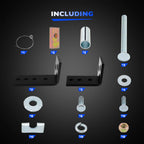 Fifth Wheel Mounting Rail Kit for Trailer Hitch (2000-2023)