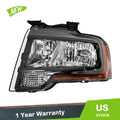 Headlight Assembly for Ford Expedition (2015–2017) Halogen Left Driver Side Black
