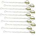 Pack of 10 Lynch Pins with Chains 154152 for Universal Makes & Models